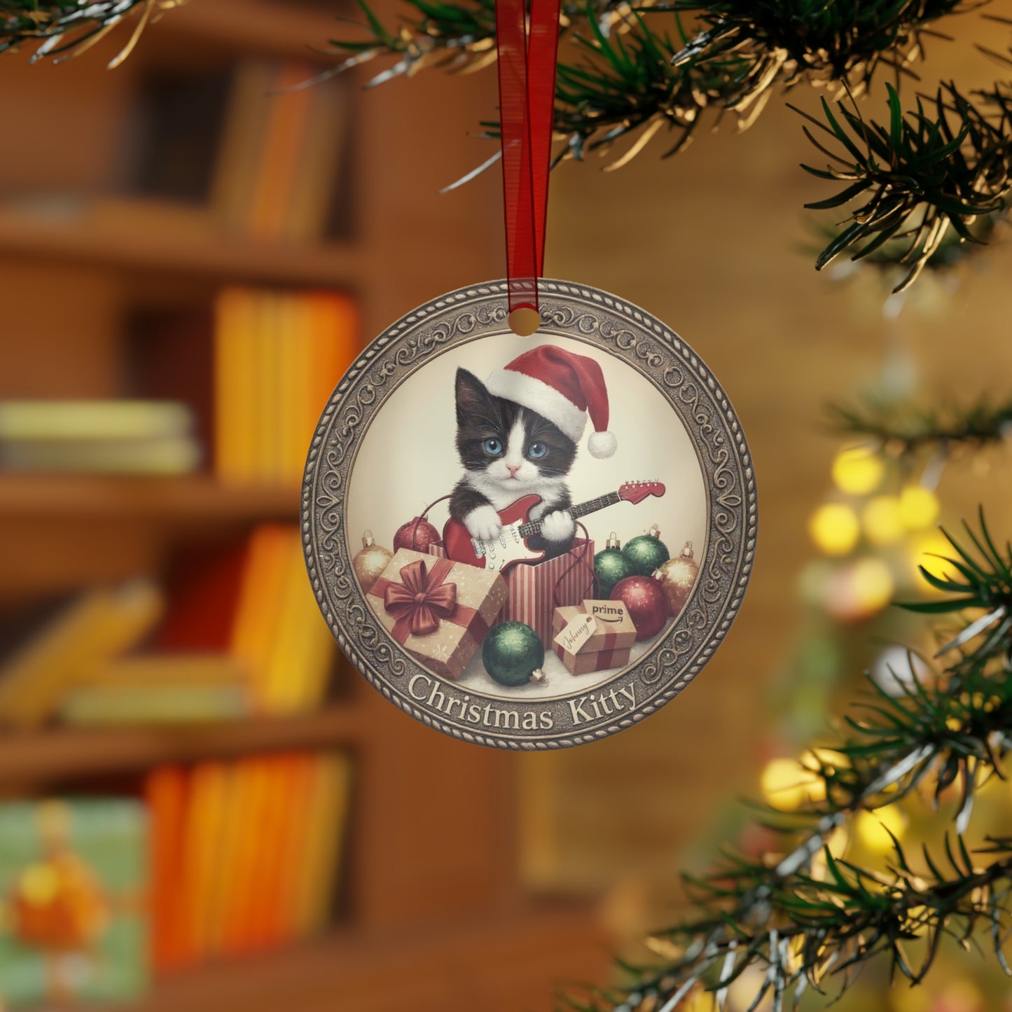 Christmas Kitty with Guitar from "Lyrics Collection"