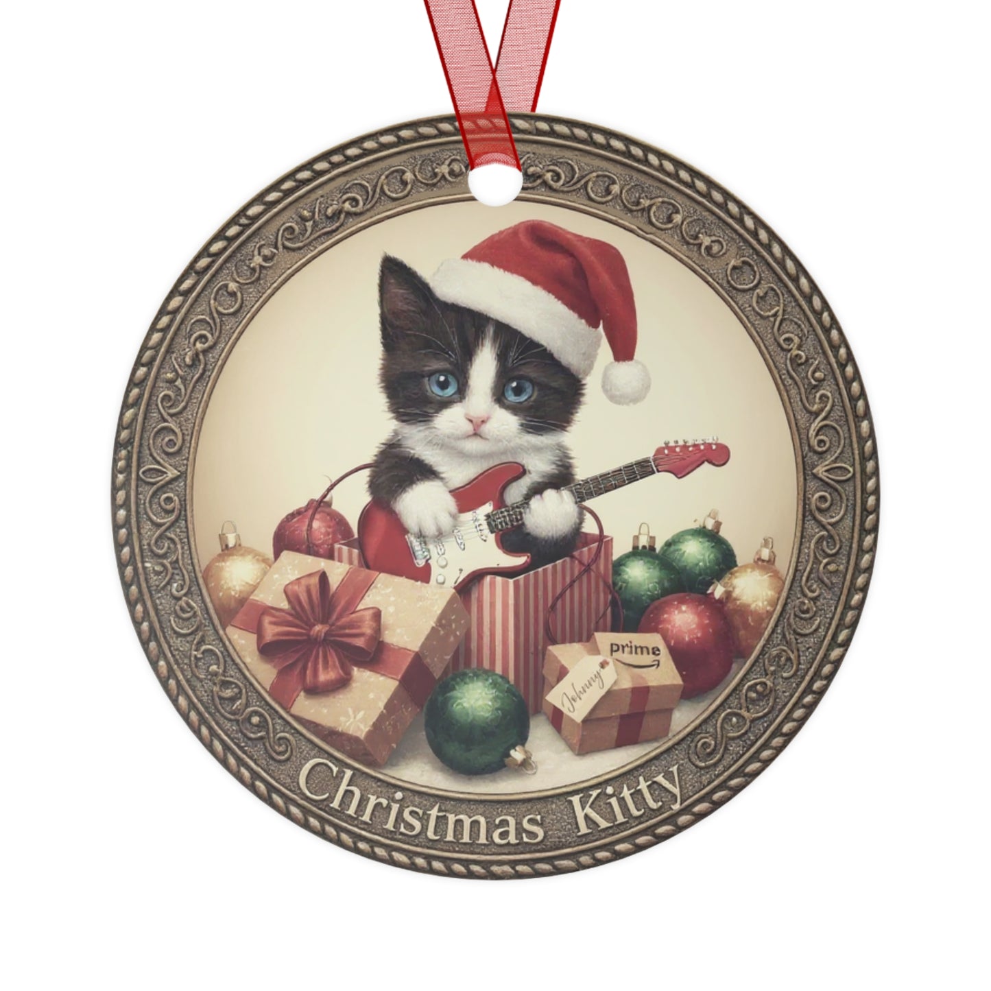 Christmas Kitty with Guitar from "Lyrics Collection"