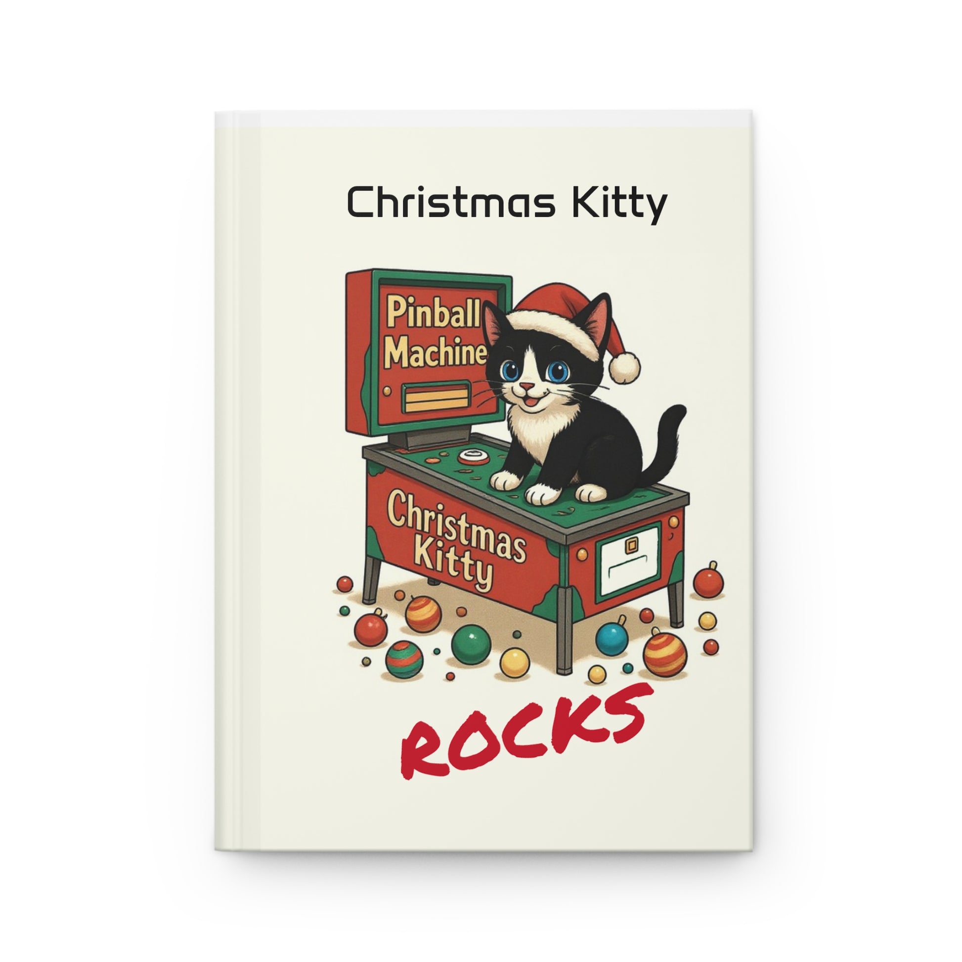 "Christmas Kitty" Hardcover Journal — Lyrics Collection