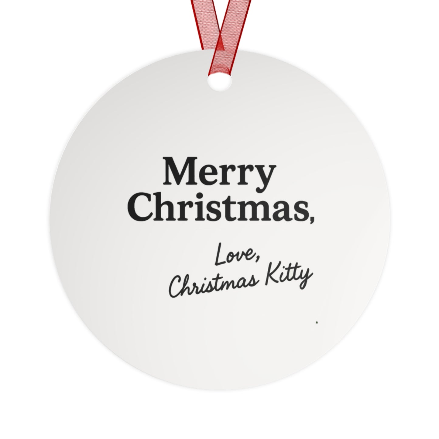 "Christmas Kitty" Ornament — From Vintage "Lyrics" Collection