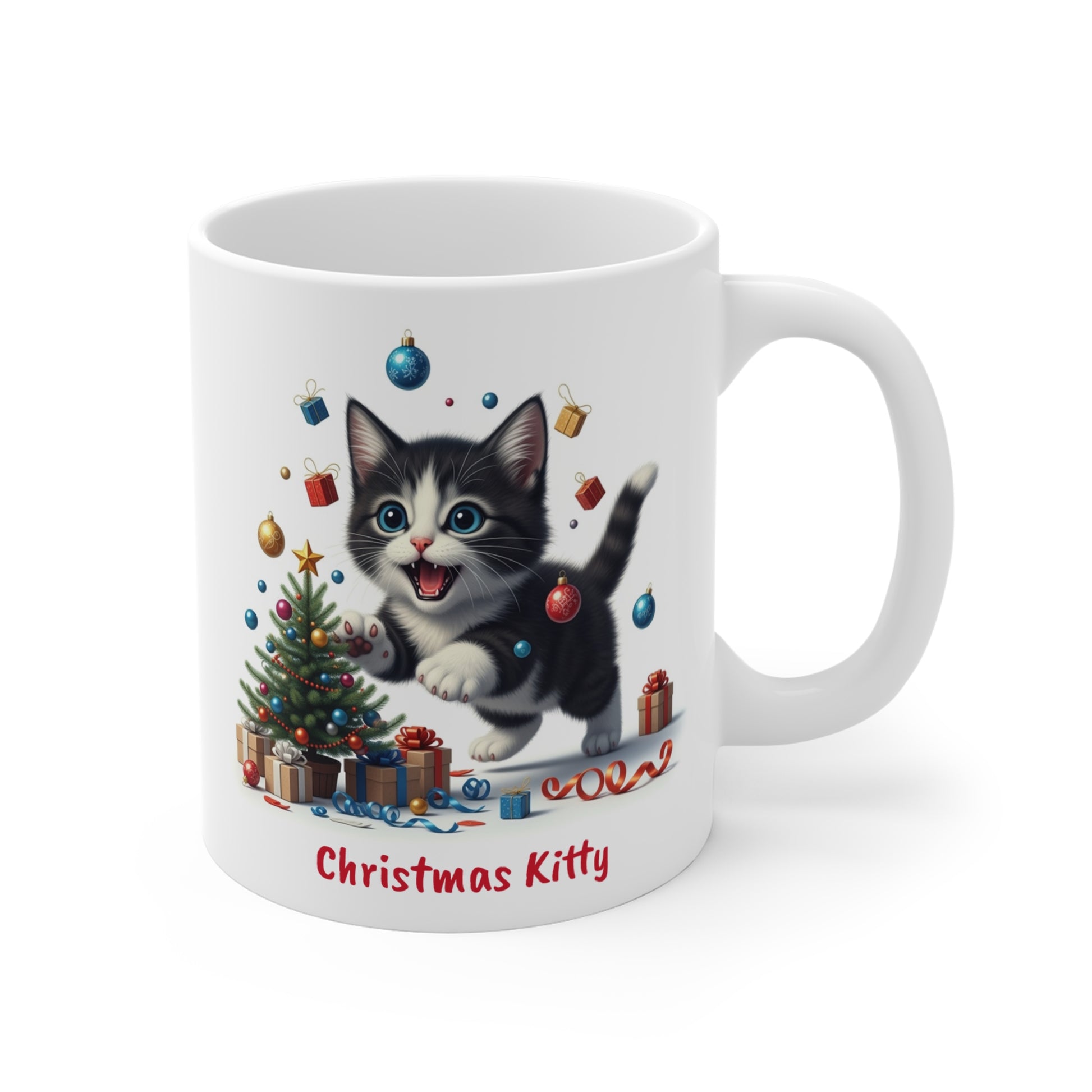 "Christmas Kitty" Mug 11oz